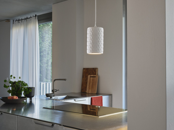 OSRAM Pendelleuchte Decor Plaster Tube Pendant E27 White 4099854460951