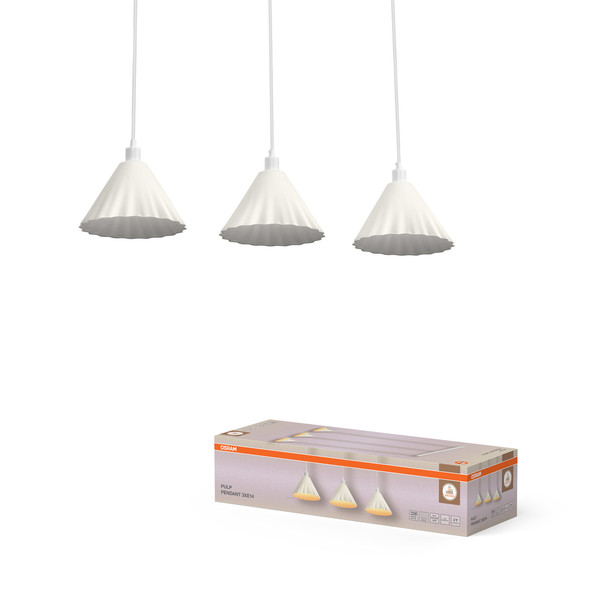 OSRAM Pendelleuchte Decor Pulp Pendant 3XE14 White 4099854461095