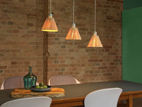 OSRAM Pendelleuchte Decor Raffia Pendant Linear 3XE27 Green 4099854461187