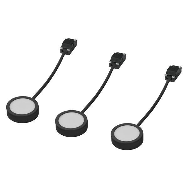 OSRAM LED Unterbauleuchte Spot Puck 65mm 3 x 3W 830 Black Warm weiß 4099854462436