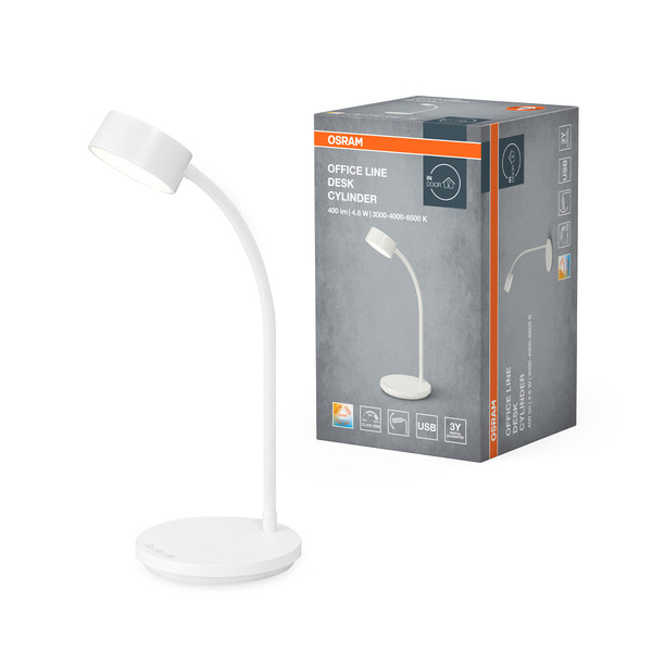 OSRAM LED Tischleuchte Office Line Desk Cylinder 4.8W CCT White Dimmbar Warm weiß,Kalt weiß,Kaltes Tageslicht 4099854464270