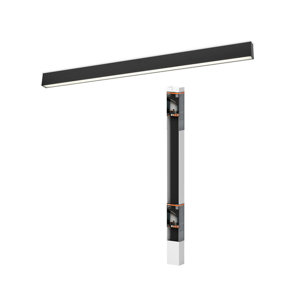 OSRAM LED Deckenleuchte Office line cuboid ceiling 30W 840 DIM Black Dimmbar Neutralweiss 4099854464775