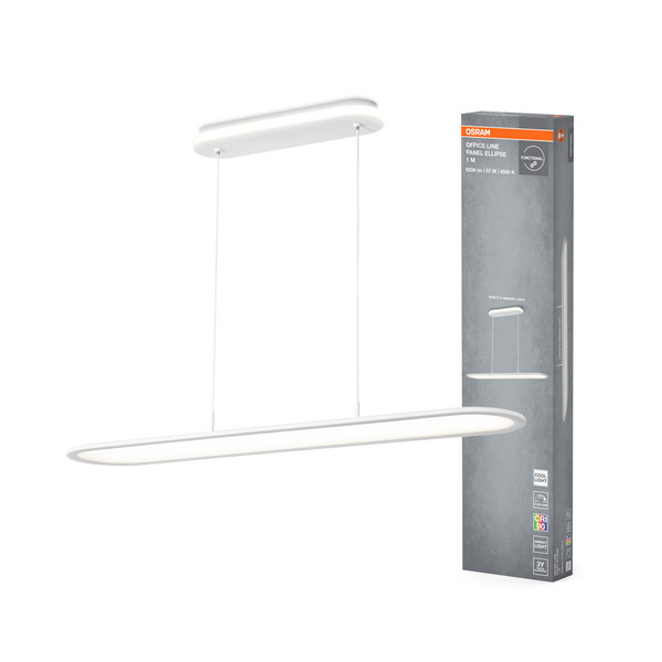 OSRAM LED Deckenleuchte OFFICE LINE PANEL ELLIPSE 57W 940 White Dimmbar Neutralweiss 4099854464898