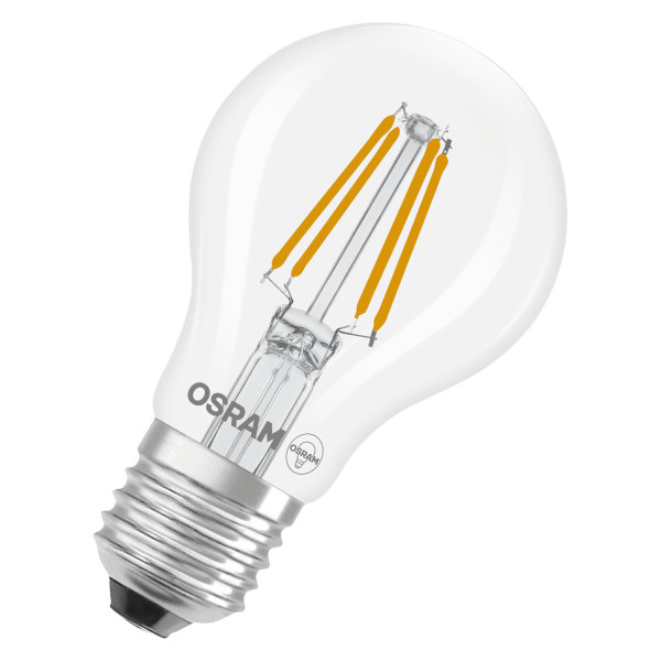 OSRAM LED Leuchtmittel LED Retrofit CLASSIC A 3.4W 827 Clear E27 Warm weiß 4099854468551