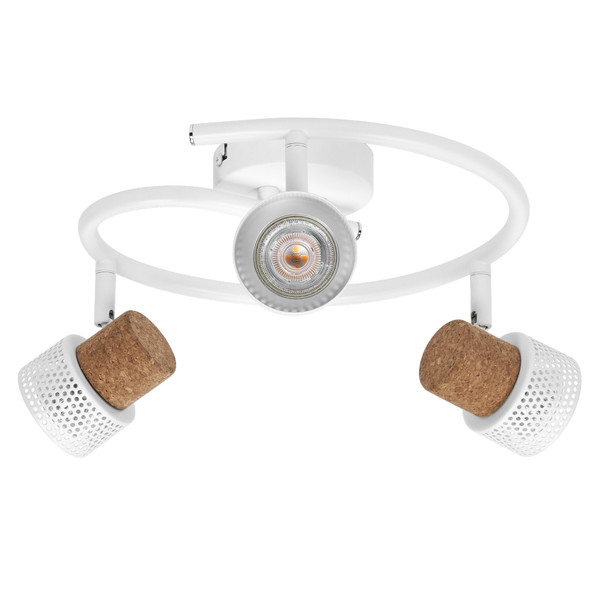 OSRAM LED Deckenleuchte DECOR SPOT CORK WHITE Spiral 3x3.4W 927 DIM Dimmbar Warm weiß 4099854470790