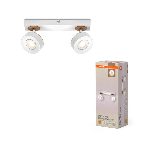 OSRAM LED Deckenleuchte DECOR SPOT PLUTO WHITE 2 Spot Warm weiß 4099854470899