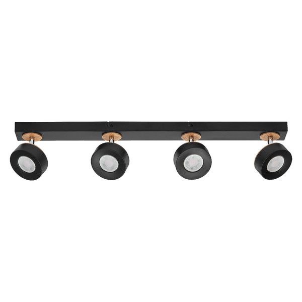 OSRAM LED Deckenleuchte DECOR SPOT PLUTO BLACK 4 Spot Warm weiß 4099854471056