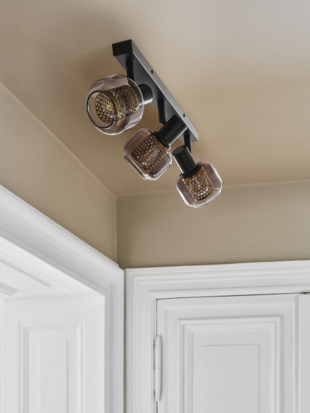 OSRAM LED Deckenleuchte DECOR SPOT FIREFLY 3X2.8W 827 E14 Black Dimmbar Warm weiß 4099854472114