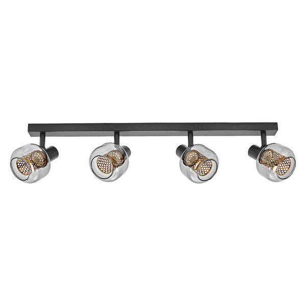 OSRAM LED Deckenleuchte DECOR SPOT FIREFLY 4X2.8W 827 E14 Black Dimmbar Warm weiß 4099854472152