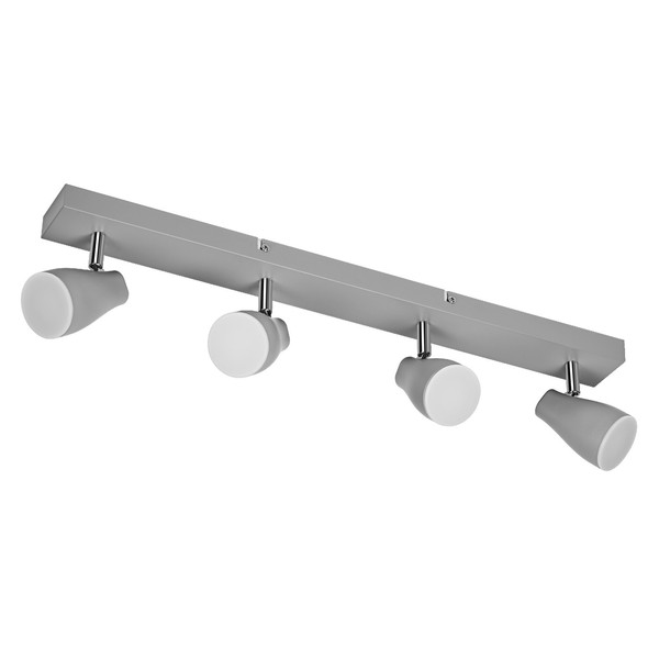 OSRAM LED Spotleuchte LED SPOT PEAR GREY 4 x 4.3W 2700K GU10 Warm weiß 4099854473906