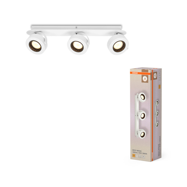 OSRAM LED Deckenleuchte DECOR SPOT VENUS WHITE 3 Spot Warm weiß 4099854474279