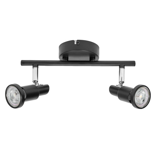 OSRAM LED Deckenleuchte LED SPOT BLACK 2 X 3.4W 927 DIM Dimmbar Warm weiß 4099854474378