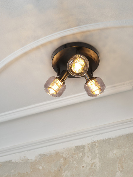 OSRAM LED Deckenleuchte DECOR SPOT FIREFLY 3X2.8W E14 Black Dimmbar Warm weiß 4099854474637