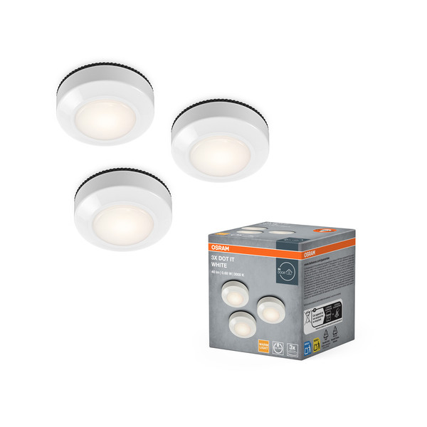 OSRAM LED Wandleuchte DOT-IT 3 pack Warm weiß 4099854479274