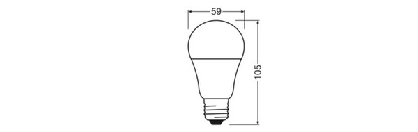 LEDVANCE LED Lampe E27 Classic P matt A60 8W 806lm Warmweiss 3000K wie 60W 4099854485534