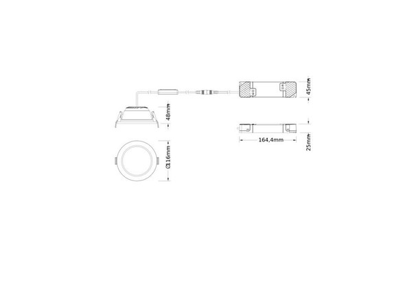 LEDVANCE LED Downlight Einbauleuchte Comfort DALI ⌀12cm 13W-10W-7W warm-/neutralweiss 3000/4000K CCT Ra>90 IP44 dimmbar 4099854490866