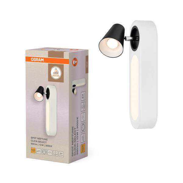 OSRAM LED Deckenleuchte DECOR SPOT NEPTUNE WHITE 1 Spot Warm weiß 4099854497834