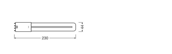 LEDVANCE LED Lampe 2G11 Dulux L18 HF & AC Mains Value matt 8W 1000lm Tageslichtweiss 6500K wie 18W nur für direkt 230V 4099854501654