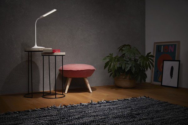 OSRAM LED Stehleuchte PANAN Disc Single White DIM 3000K Dimmbar Warm weiß 4099854507410