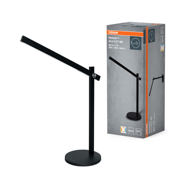 OSRAM LED Stehleuchte PANAN Alu CCT Black DIM Dimmbar Tunable White 4099854507434
