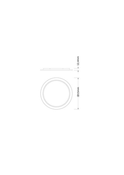 LEDVANCE Zubehör Downlight Comfort Exchangeable Ring D200 BK Exch ⌀22cm 4099854515347