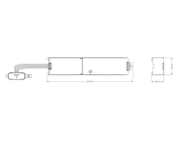 LEDVANCE Zubehör Damp Proof-Batten Combo Emergency Kit Notlicht CG 200V 3H MT AT Proof Batten Cbo 22x4cm 3W 4099854521430