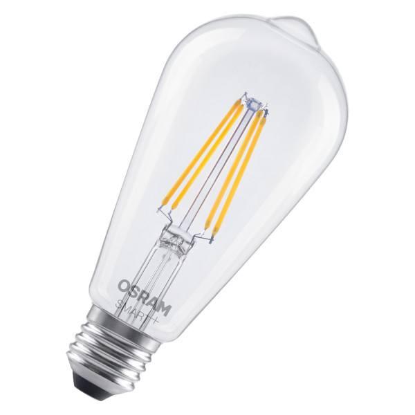 OSRAM LED Leuchtmittel SMART+ MATTER Filament CLASSIC shapes 6W 827 Filament DIM E27 Dimmbar Warm weiß 4099854530043