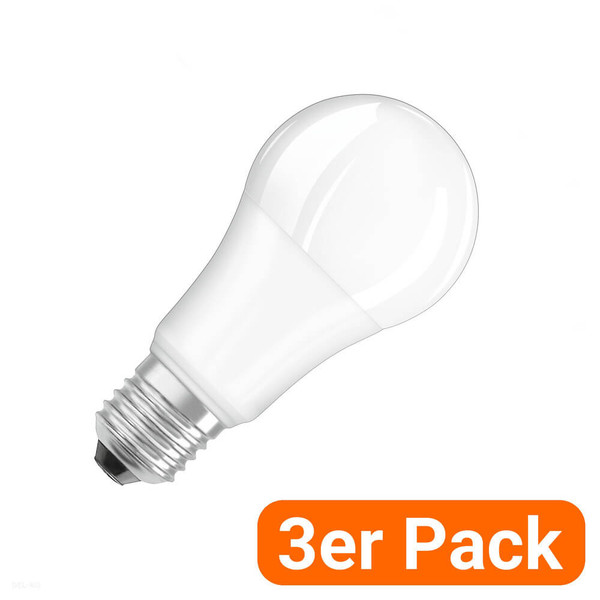 3er-Pack LEDVANCE LED Lampe E27 Classic matt A75 10W 1055lm Warmweiss 3000K wie 75W 4099854531477
