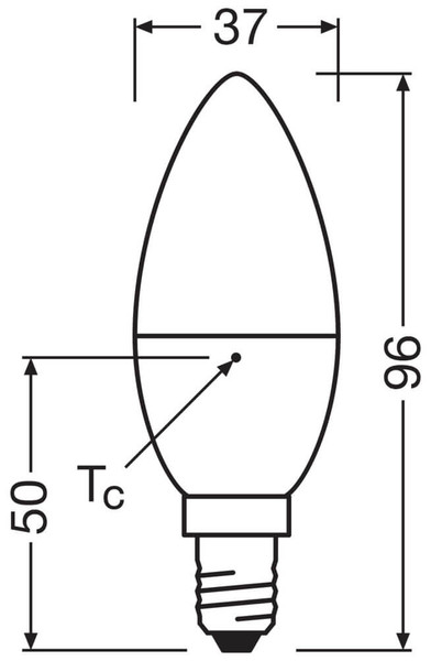 3er-Pack LEDVANCE LED Kerze E14 Classic matt B40 4.9W 470lm Neutralweiss 4000K wie 40W 4099854532313