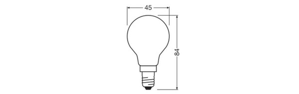 3er-Pack LEDVANCE LED Lampe E14 Classic Filament matt P25 1.8W 250lm Neutralweiss 4000K wie 25W 4099854555473