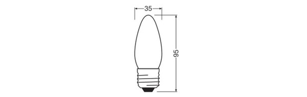 LEDVANCE LED Kerze E27 Classic Filament matt B75 7.5W 1055lm Neutralweiss 4000K wie 75W 4099854563379