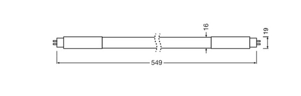 LEDVANCE LED Röhre G5 Tube T5 Value matt 9W 1170lm Tageslichtweiss 6500K wie 14W 4099854579745