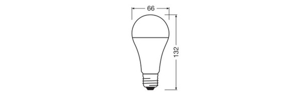 LEDVANCE LED Lampe E27 Star Classic matt A150 19W 2452lm Neutralweiss 4000K wie 150W 4099854772900