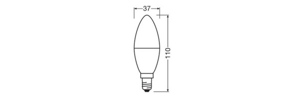 LEDVANCE LED Kerze E14 Classic V matt P60 7.5W 806lm Neutralweiss 4000K wie 60W 4099854774300