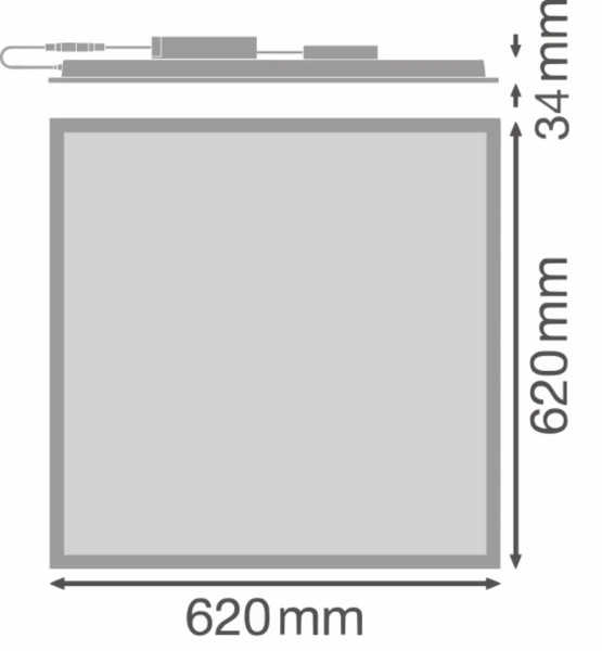LEDVANCE PANEL COMFORT 625 30W 865 5100lm 6500K tageslichtweiss IP50/IP20 4099854885822