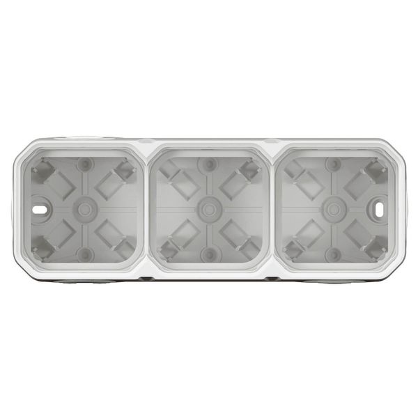 Legrand PLEXO New 3-fach Gehäuse horizontal und vertikal Ultraweiß, 069688L