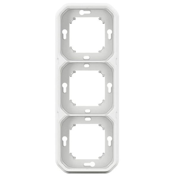 Legrand PLEXO New FRUP 3-fach horizontal und vertikal Tragring Ultraweiß, 069698L