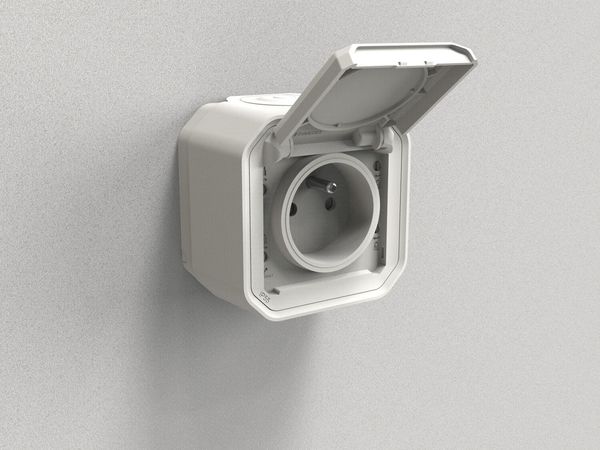Legrand PLEXO New FRAP Steckdose F/B Std Steckklemmen EB, IP55, IK08, Ultraweiß, 069781L