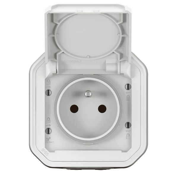 Legrand PLEXO New FRAP Steckdose F/B Std Steckklemmen EB, IP55, IK08, Ultraweiß, 069781L