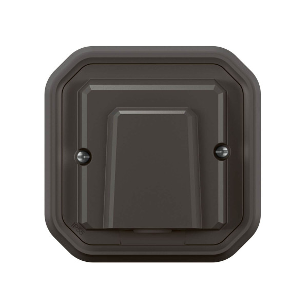 Legrand PLEXO New Feuchtraum Kabelauslass mit Klemmleiste, ausgestattet mit 3 Einangsklemmen, 3 Frontklemmen, Kabeldurchmesser 5-13mm, IP55 anthrazit 069899L