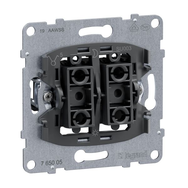 Legrand SEANO Serienschalter-Einsatz, Steckklemmen, Beleuchtung- Kontrollfunktion nachrüstbar 10AX, 765005