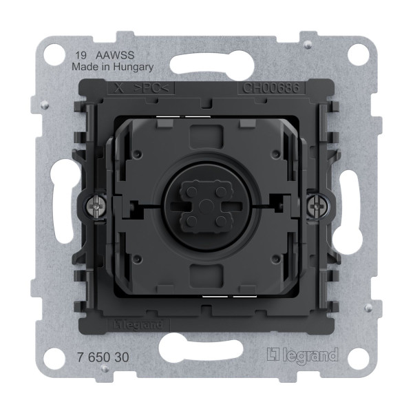Legrand SEANO Rollladen-/Jalousietaster-Einsatz, 3 Tasten-System, für den direkten Anschluss an Rollladenmotoren, 765030