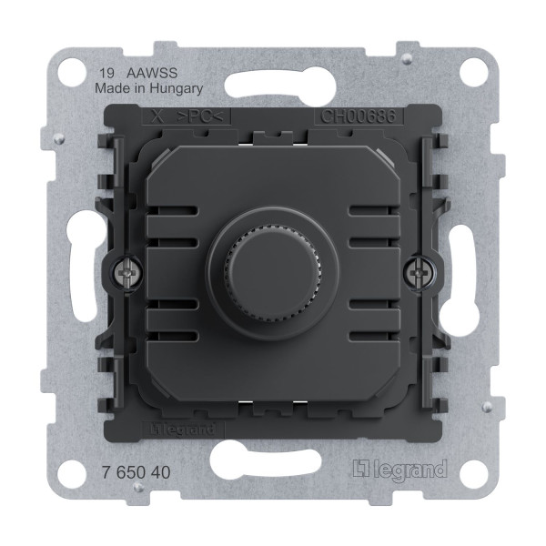 Legrand SEANO Universal-Drehdimmer-Einsatz, 300 W ohne Neutralleiter, Phasenan-/-abschnitt, 5-300W, mit Schraubklemmen, 2-Leiteranschluss, 765040