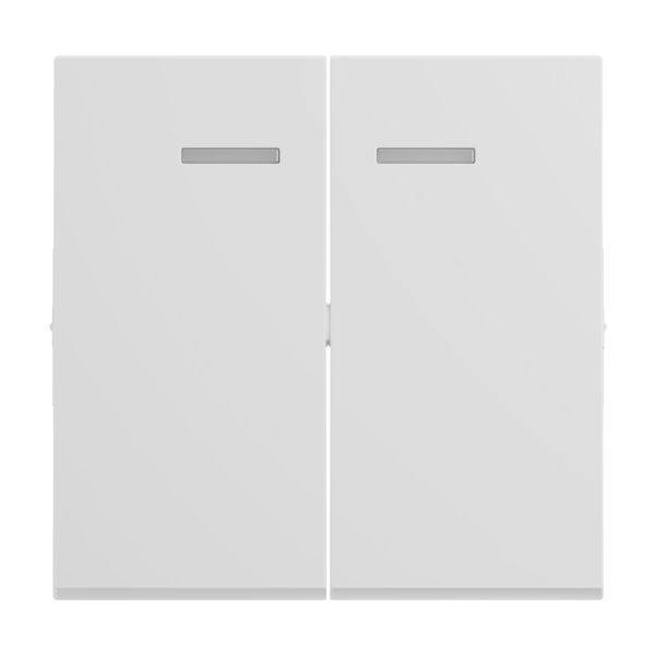 Legrand SEANO Serienwippe für beleuchtete Serienschalter, Doppelwechselschalter und Doppeltaster, Schalterabdeckung, Wippenplatte, Ultraweiß, 765109