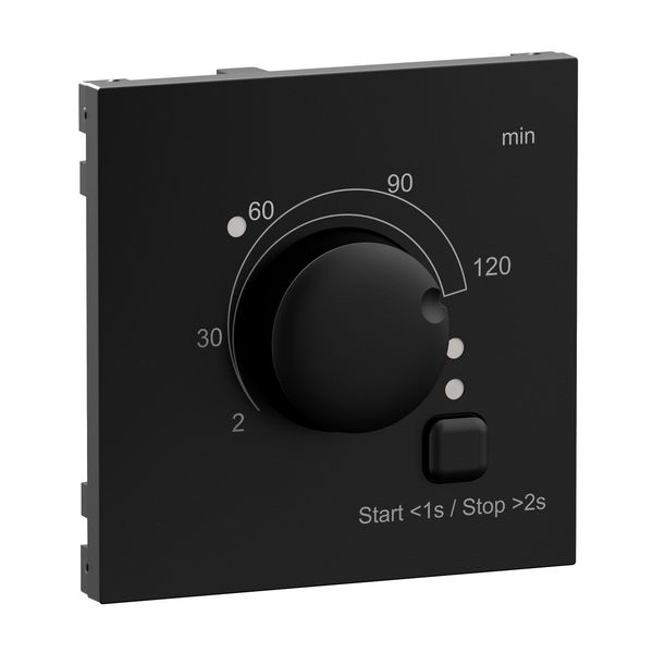 Legrand SEANO Abdeckung für Zeitschalter 2-120 Minuten, Werkstoffgüte: Thermoplast, IP20, IK04, Schwarz, 765336