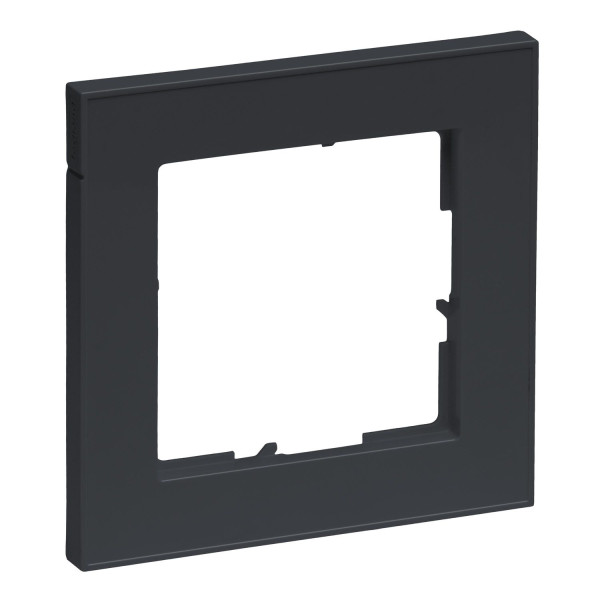 Legrand Seano+ 1-fach Rahmen, nachhaltige Produktion und Verpackung, Anthrazit, 765481