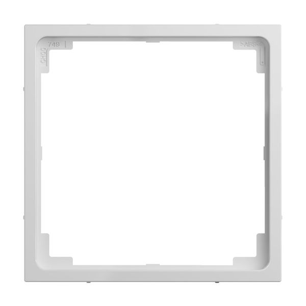 Legrand SEANO Zwischenring für den Einbau von Einsätzen 50x50 mm mit Abdeckung 50x50 mm gemäß DIN 49075, Ultraweiß, 765603