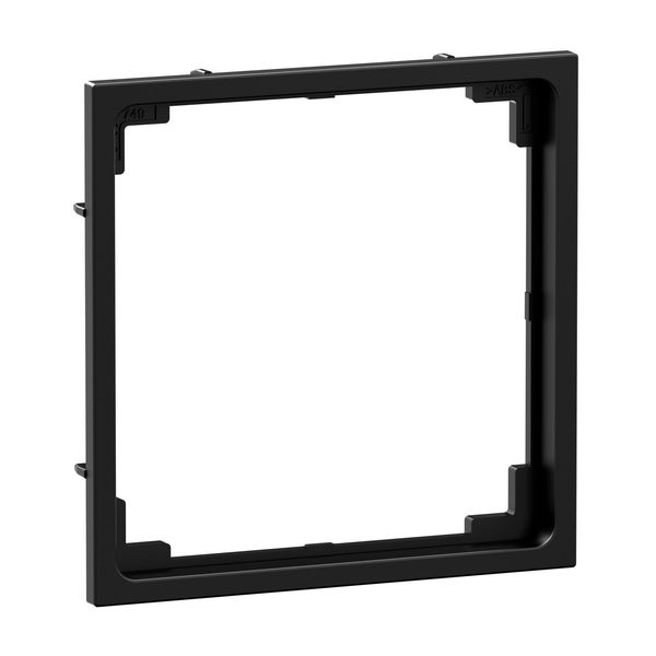 Legrand SEANO Zwischenring für den Einbau von Einsätzen 50x50 mm mit Abdeckung 50x50 mm gemäß DIN 49075, Schwarz, 765803