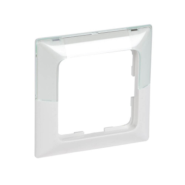 Legrand Creo Rahmen mit Beschriftungsfeld 1-fach Ultraweiß Pro21 776209