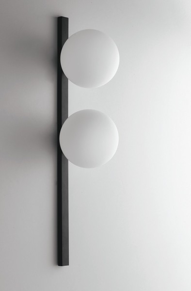 LUCE Design Enoire Wandleuchte 2fach E14 Schwarz